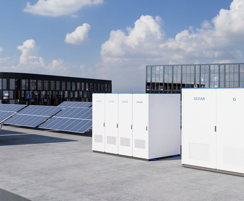 Instalație fotovoltaică comercială și industrială cu sistem de stocare a energiei containerizat